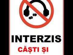 Placuta interzis casti si microfoane